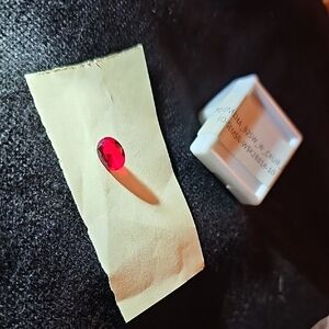 Elegant Red Created Ruby Gemstone Accessory